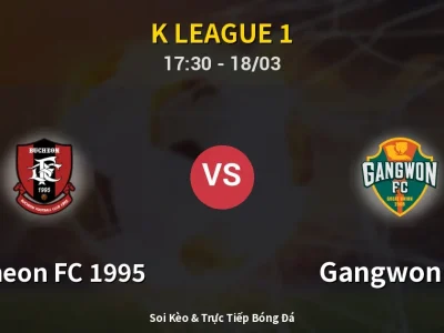 Kết Quả: Bucheon FC 1995 0-0 Gangwon FC – Highlight & Bàn Thắng | K League 1