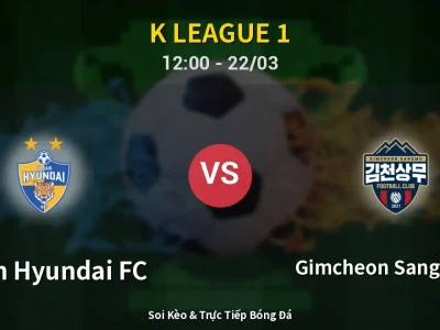 Kết Quả: Ulsan Hyundai FC 0-0 Gimcheon Sangmu FC – Highlight & Bàn Thắng | K League 1