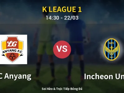 Kết Quả: FC Anyang 0-1 Incheon United – Highlight & Bàn Thắng | K League 1