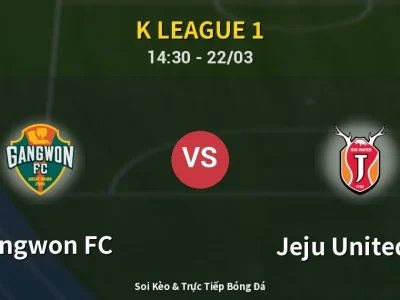 Soi Kèo Gangwon FC vs Jeju United FC – 14:30 22/03 | Nhận Định, Dự Đoán Tỷ Số