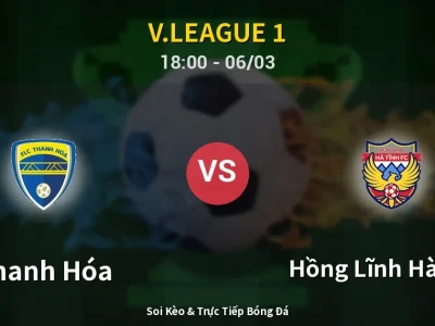 Kết Quả: Thanh Hóa 0-1 Hồng Lĩnh Hà Tĩnh – Highlight & Bàn Thắng | V.League 1
