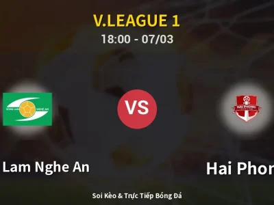 Kết Quả: Song Lam Nghe An 1-0 Hai Phong – Highlight & Bàn Thắng | V.League 1