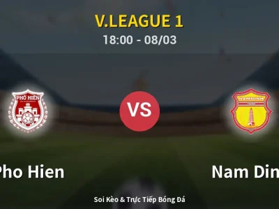 Kết Quả: Pho Hien 0-1 Nam Dinh – Highlight & Bàn Thắng | V.League 1