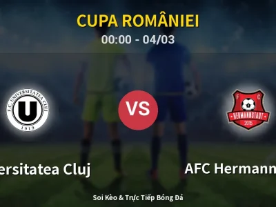 Kết Quả: Universitatea Cluj 2-1 AFC Hermannstadt – Highlight & Bàn Thắng | Cupa României