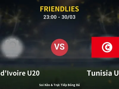 Soi Kèo Côte d’Ivoire U20 vs Tunisia U23 – 23:00 30/03 | Nhận Định, Dự Đoán Tỷ Số