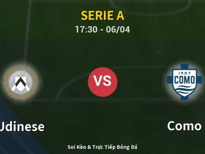 🔴 Trực Tiếp: Udinese 0-0 Como – Link Xem Serie A (Full HD)