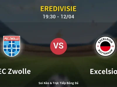 🔴 Trực Tiếp: PEC Zwolle 1-0 Excelsior – Link Xem Eredivisie (Full HD)