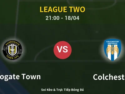 Soi Kèo Harrogate Town vs Colchester – 21:00 18/04 | Nhận Định, Dự Đoán Tỷ Số