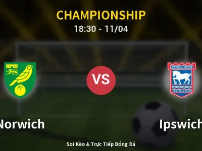 Soi Kèo Norwich vs Ipswich – 18:30 11/04 | Nhận Định, Dự Đoán Tỷ Số