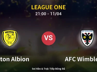 Soi Kèo Burton Albion vs AFC Wimbledon – 21:00 11/04 | Nhận Định, Dự Đoán Tỷ Số