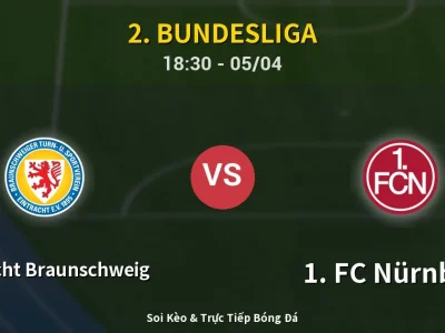 Soi Kèo Eintracht Braunschweig vs 1. FC Nürnberg – 18:30 05/04 | Nhận Định, Dự Đoán Tỷ Số