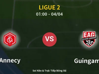 Kết Quả: Annecy 1-0 Guingamp – Highlight & Bàn Thắng | Ligue 2