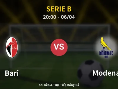 Soi Kèo Bari vs Modena – 20:00 06/04 | Nhận Định, Dự Đoán Tỷ Số