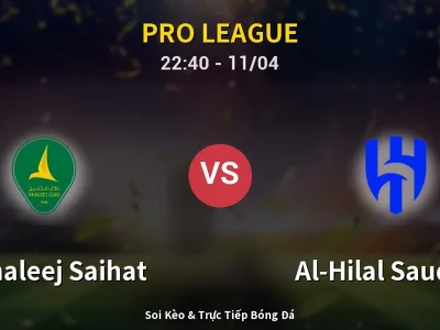 Soi Kèo Al Khaleej Saihat vs Al-Hilal Saudi FC – 22:40 11/04 | Nhận Định, Dự Đoán Tỷ Số
