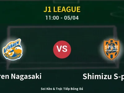 Kết Quả: V-varen Nagasaki 0-3 Shimizu S-pulse – Highlight & Bàn Thắng | J1 League