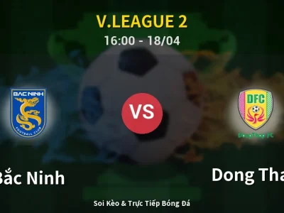 🔴 Trực Tiếp: Bắc Ninh 0-0 Dong Thap – Link Xem V.League 2 (Full HD)