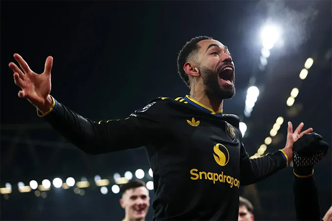 Cunha rất phấn khích với bàn thắng muộn, giúp MU thắng Arsenal 3-2