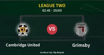 Cambridge United vs Grimsby 25/03