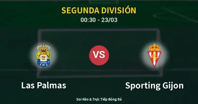Las Palmas vs Sporting Gijon 23/03