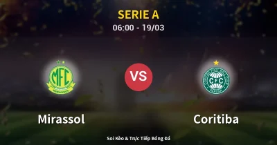Mirassol vs Coritiba 19/03