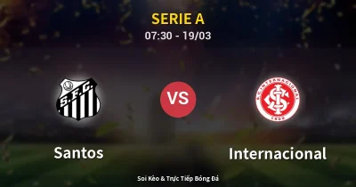 Santos vs Internacional 19/03