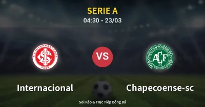 Internacional vs Chapecoense-sc 23/03