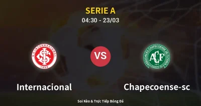 Internacional vs Chapecoense-sc 23/03