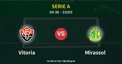 Vitoria vs Mirassol 23/03