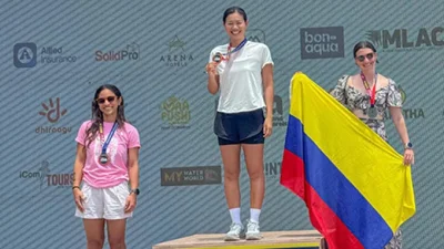 Ánh Viên 'gây sốc' với cú đúp vô địch tại giải bơi biển quốc tế Maldives 1