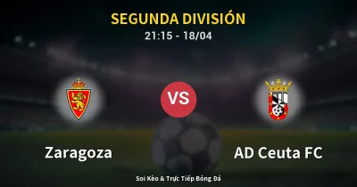 Zaragoza vs AD Ceuta FC 18/04